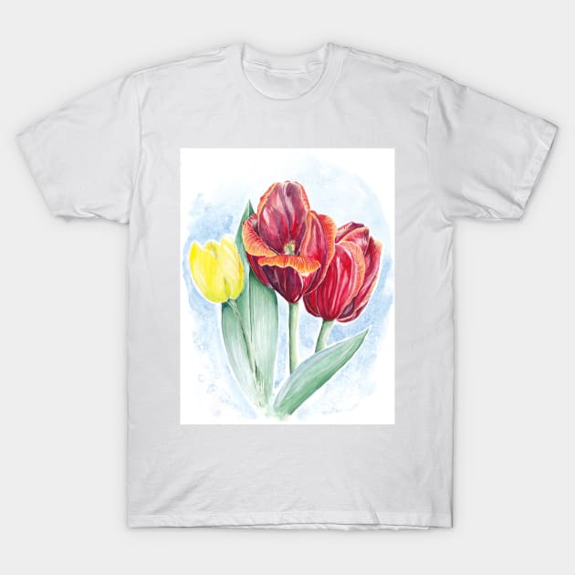 Tulips T-Shirt by feafox92